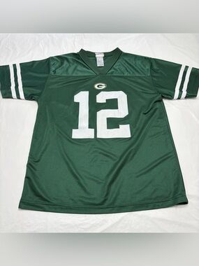 NFL Green Bay Packers Aaron Rodgers #12 Jersey Youth Boys XL 16/18
